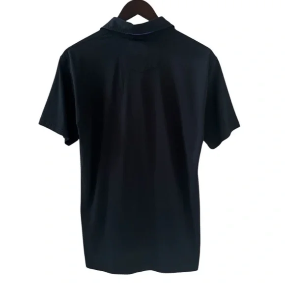 Robert Graham Black with Paisley and Plaid Accents Short Sleeve Polo Shirt - Picture 7 of 8